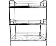 kệ chén bát 3 tầng inox sus304 KC-327 dài 50cm