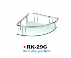 Kệ rổ kiếng góc INOX