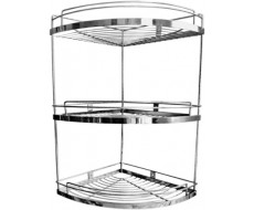 Kệ rổ  góc  3 tầng inox 304 PL-026G