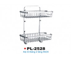 Kệ rổ thẳng 2 tầng INOX