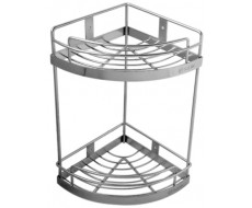 Kệ rổ  góc  2 tầng inox 304 PL-023G