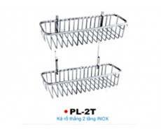 Kệ rổ thẳng 2 tầng INOX